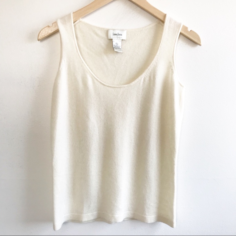 Neiman Marcus 100% Cashmere Sleeveless Tank